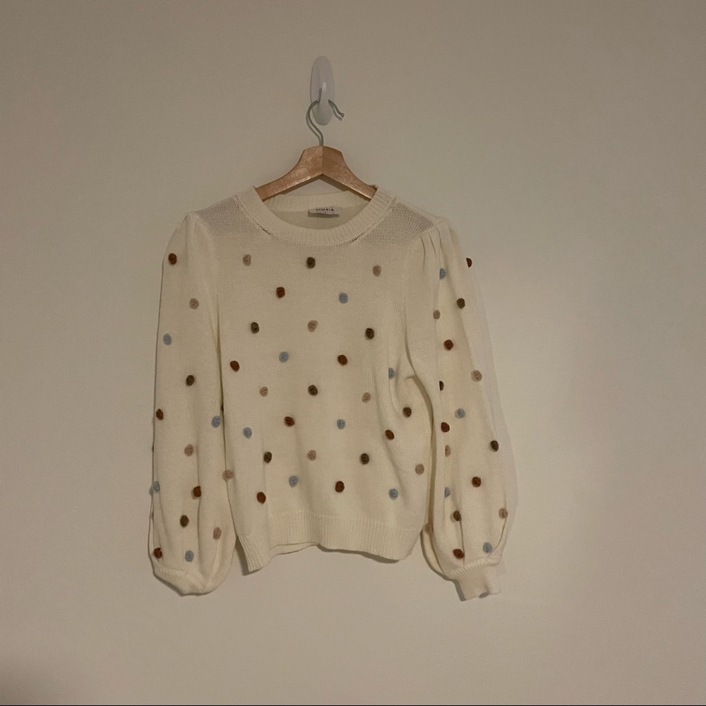 Roolee Pom Pom sweater in large